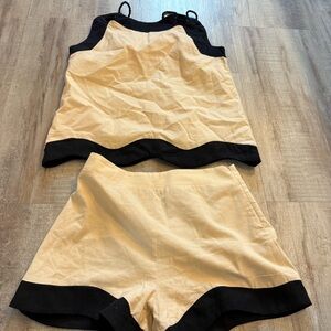 Aureum Linen Wave Shorts Set Small